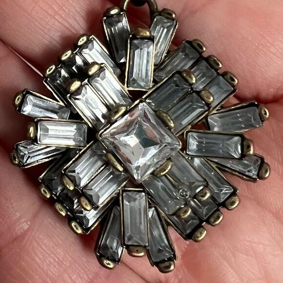 J Crew Jewel Burst Pendant Long Necklace - Picture 2 of 3